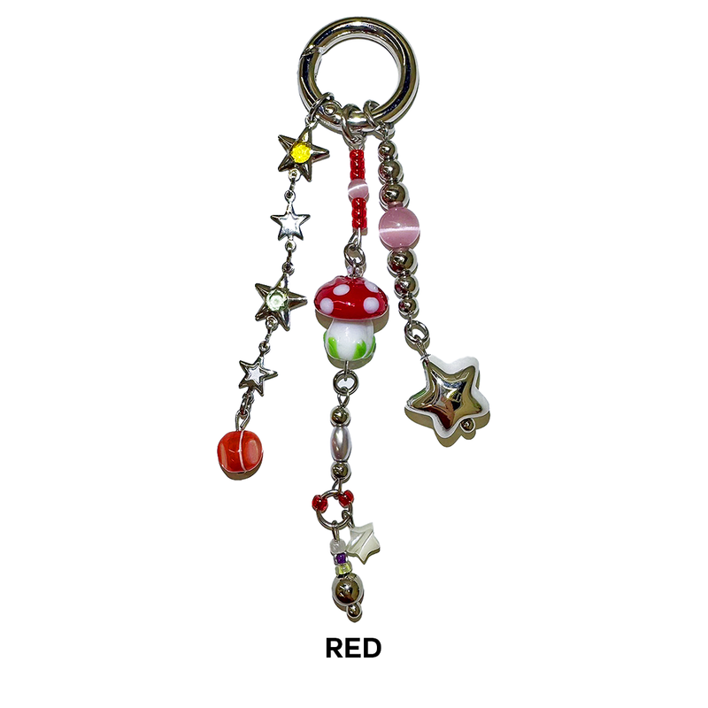 Punk mushroom keychain (3color)
