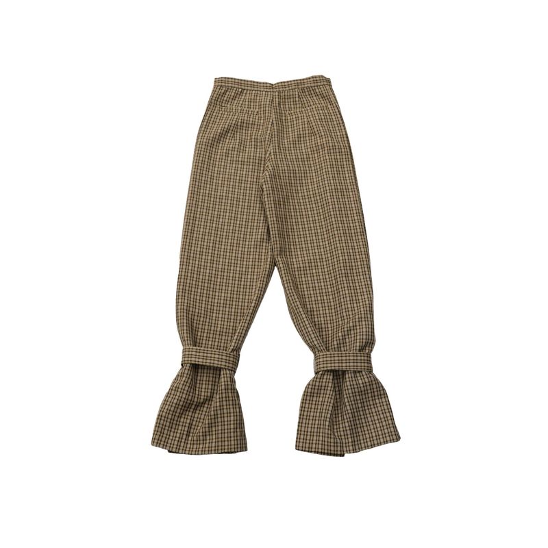 2way check wide pants