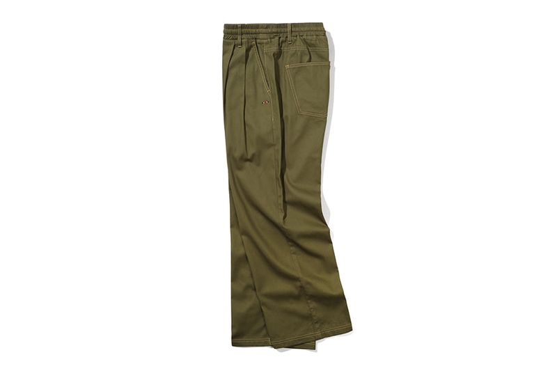 WIDE COTTON PANTS_KHAKI
