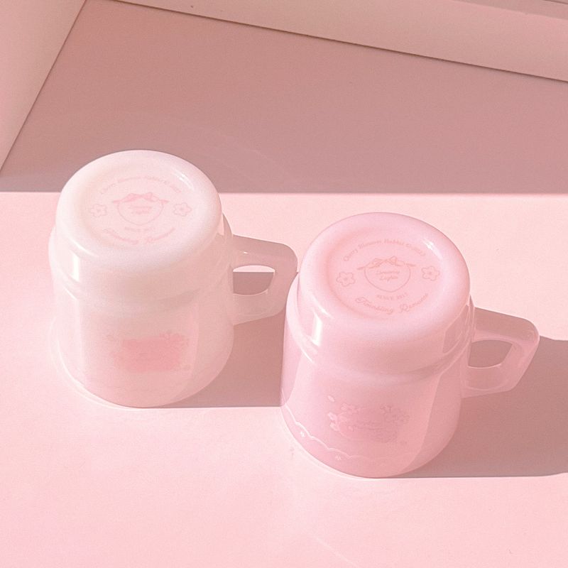 Cherry blossom  rabbit ♡ milk glass mug
