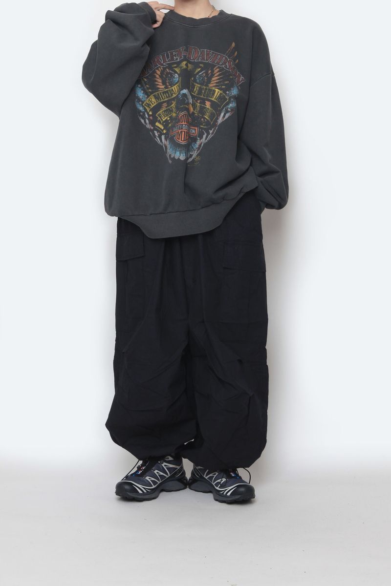 Cotton Balloon Cargo Pants