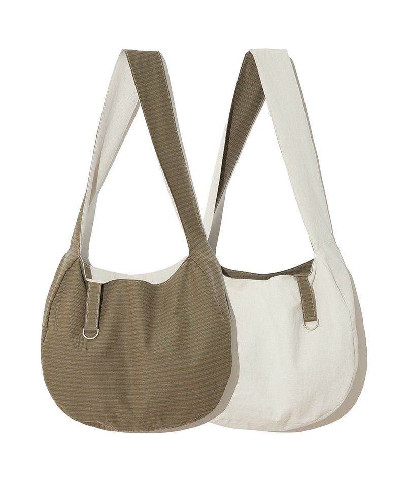 REVERSIBLE STRIPE BAG - KHAKI