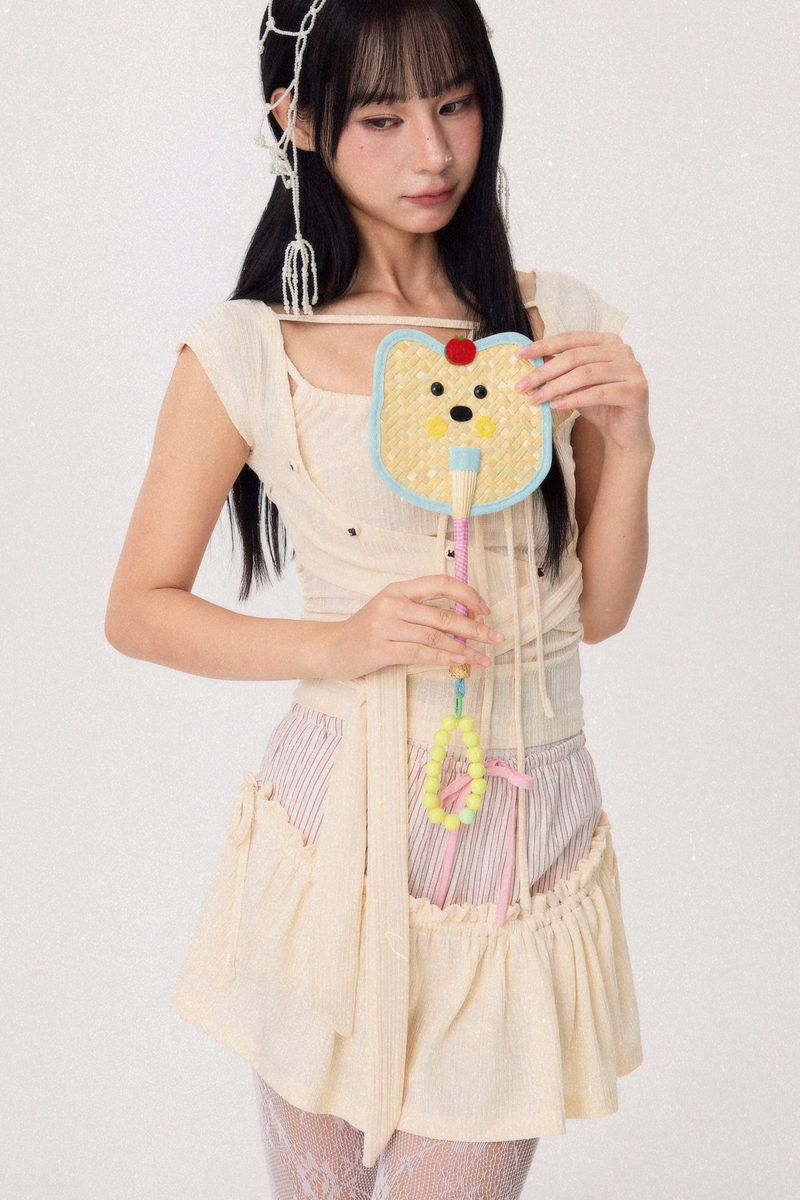 Dear Days Detachable Skorts (Cream)