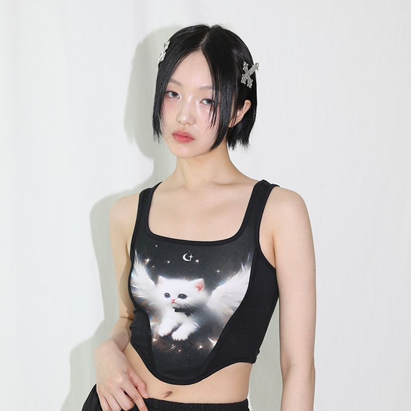 Angel Cat Bustier Top
