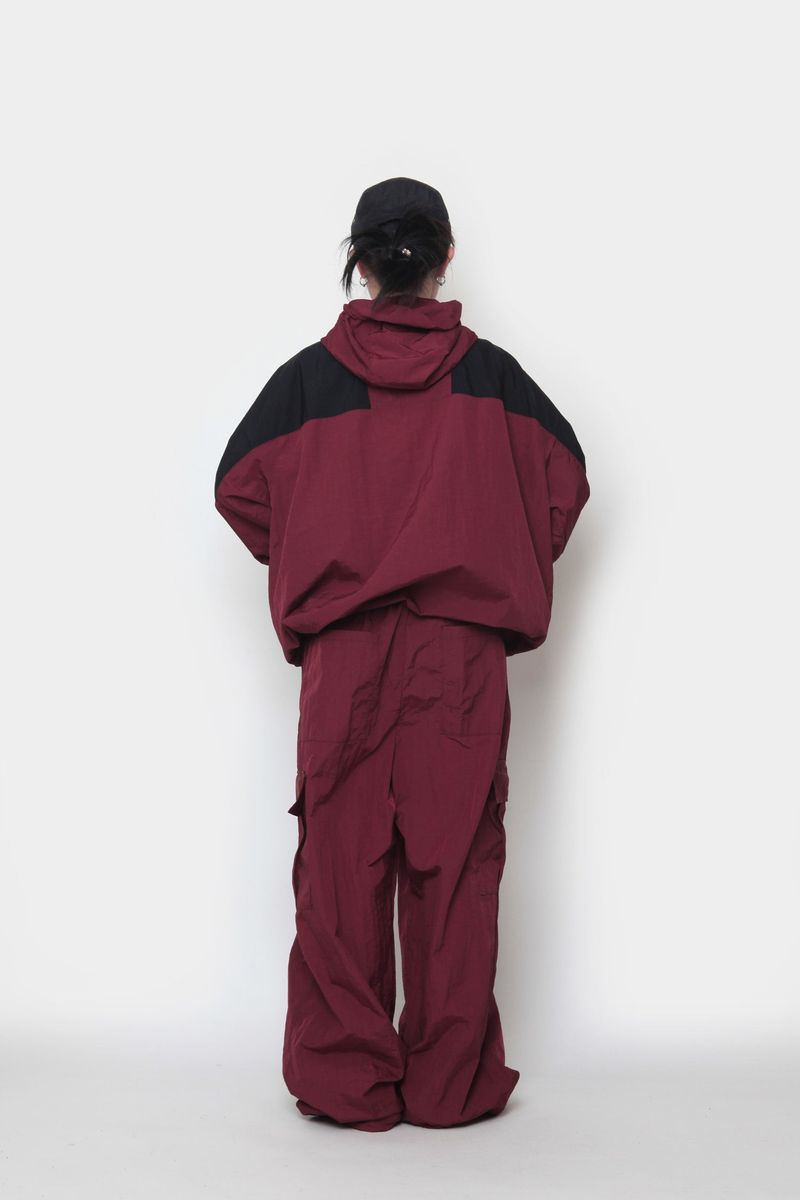 mountain colored nylon jacket