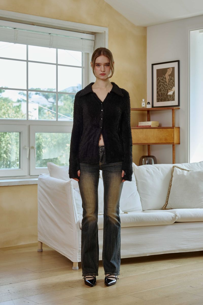 ARIKIM（アリキム）の「COSMO FUR CARDIGAN / BLACK（Tops）」