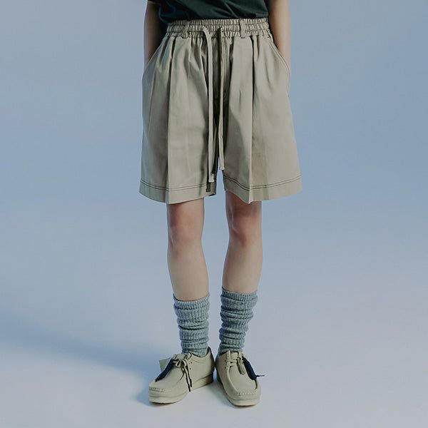 ROMANTIC CROWN（ロマンティッククラウン）の「DOUBLE STRING HALF PANTS_BEIGE（Pants）」