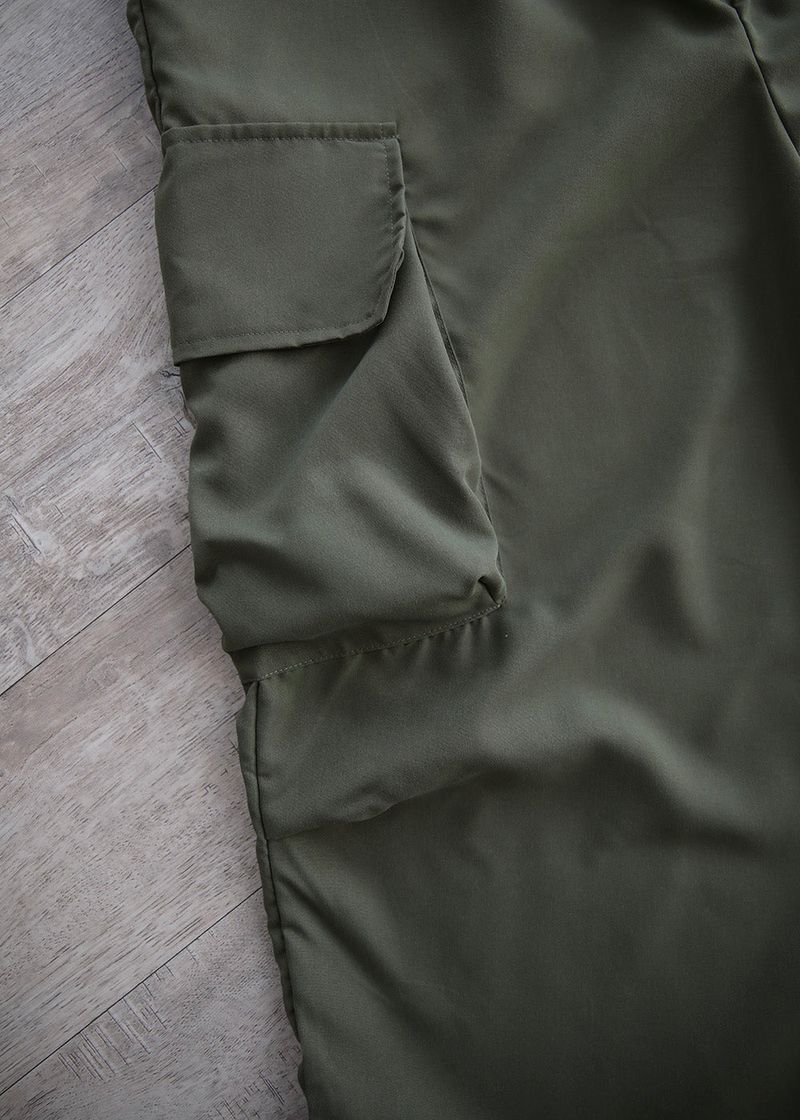 THIN WIDE CARGO PANTS