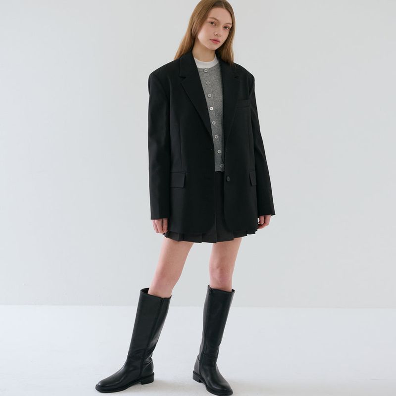 Over-sized Tailored Jacket_Black