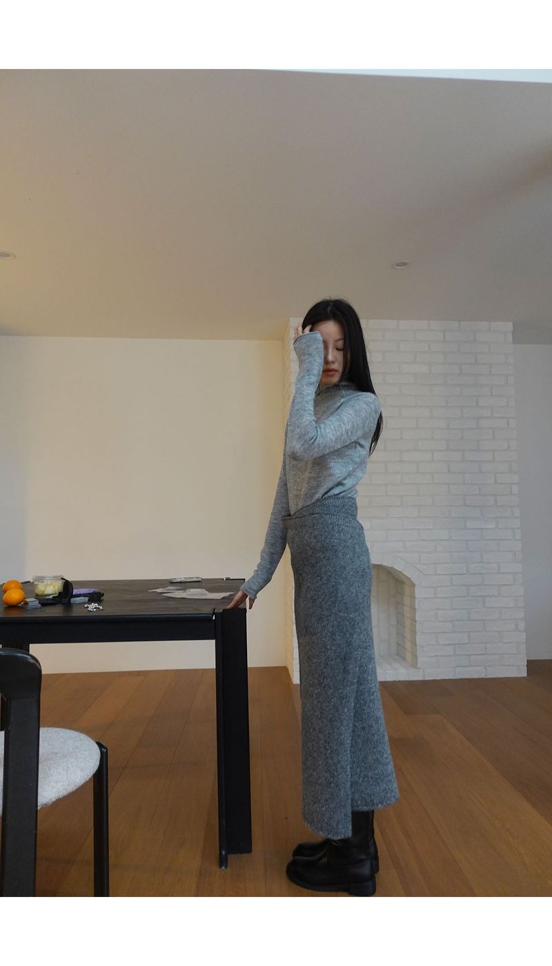 vase knit wrap skirt (2C)