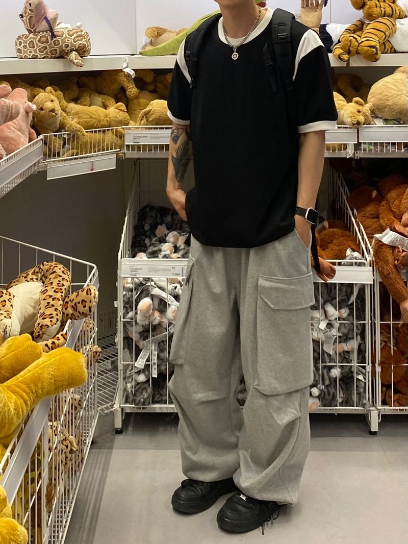 Happo Cargo Balloon Sweat pants 3C