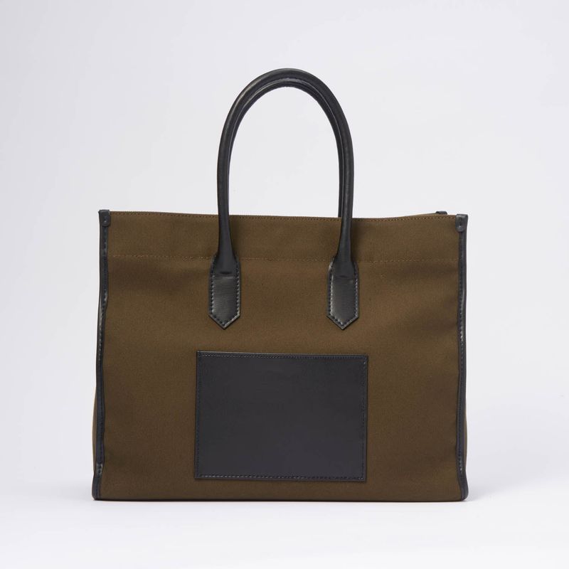 Apple Leather&OrganicCotton Tote bag