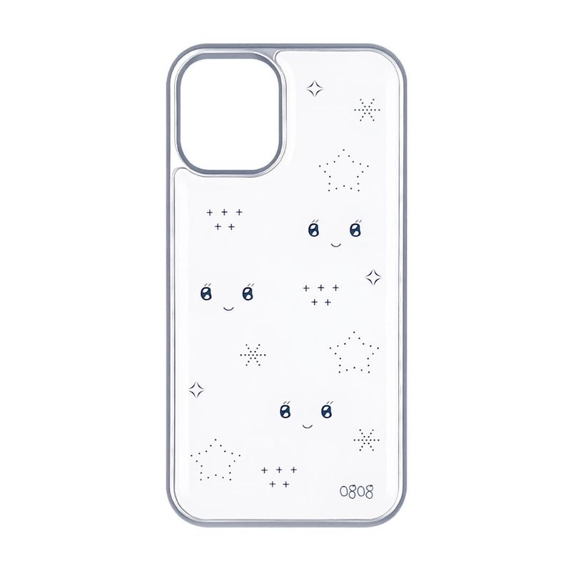 ZERO EIGHT ZERO EIGHT（ゼロ エイト ゼロ エイト）の「[MADE] twinkle 絵文字フォンケース (silver)（スマホグッズ/小物）」