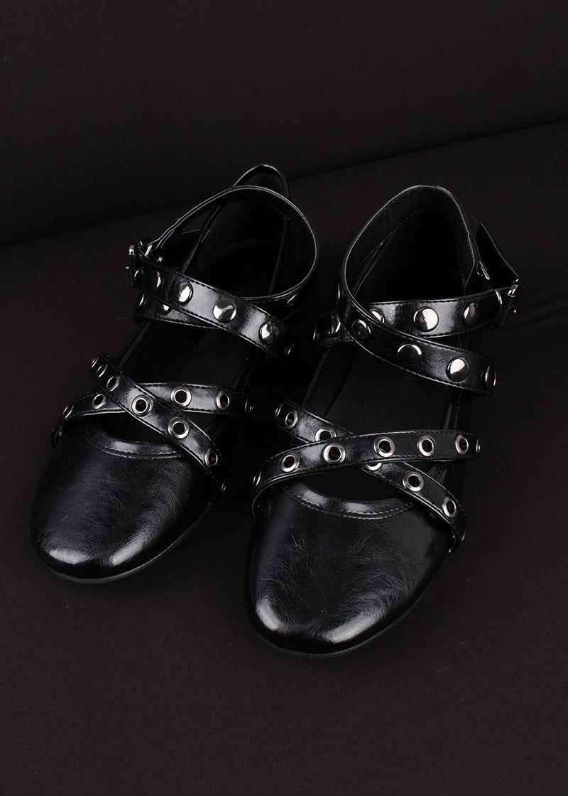 STUD FLAT SHOES