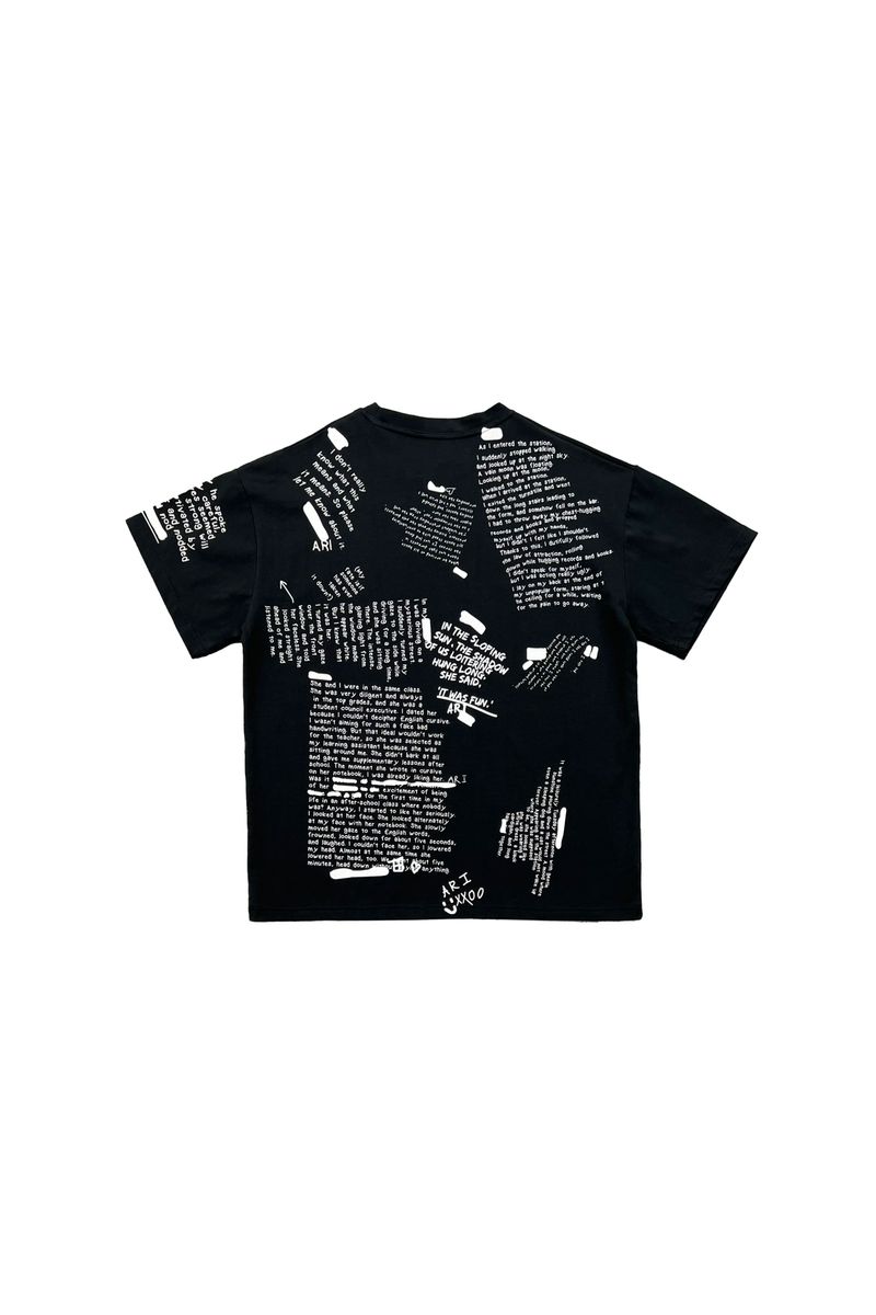 SCRIBBLE T-SHIRT / BLACK
