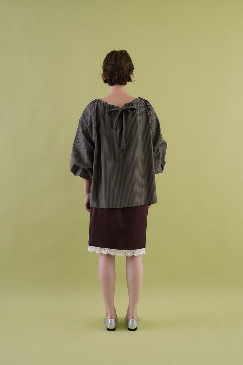 Slip satin midi skirt_purple