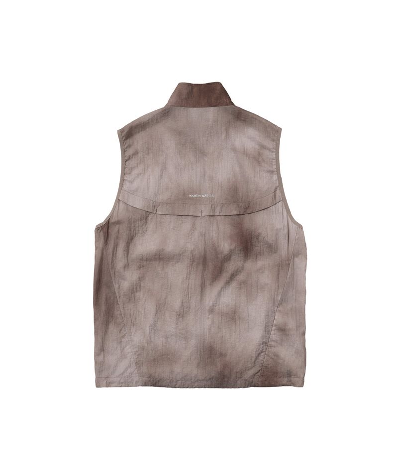 Zeroshell Tie-Dye Lightweight Vest (Brown)