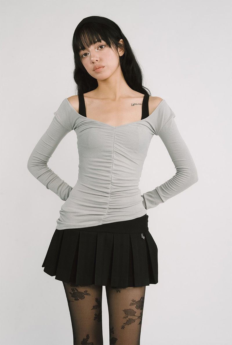 threetimes(スリータイムズ)の「【即日発送】Hush slim tee(Tops)」