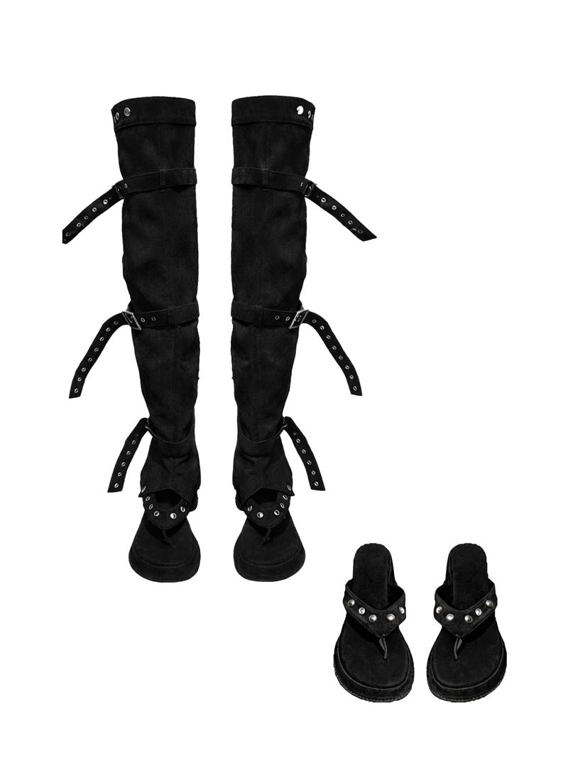 レイテンシーオープントゥブーツ(3 color) 