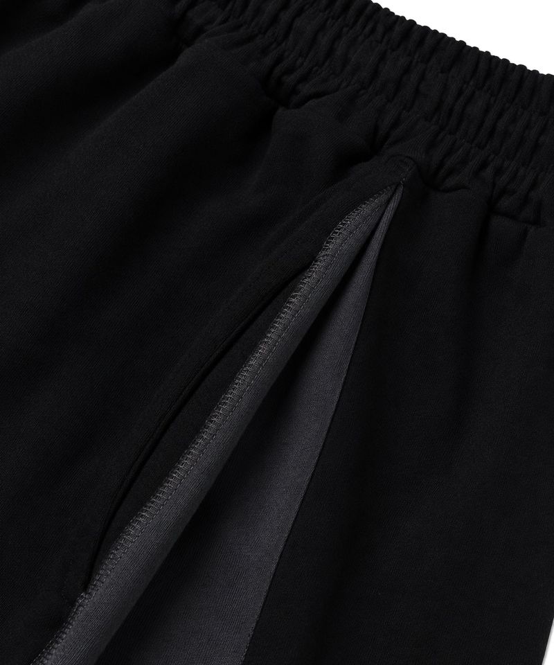 Track Color Bermuda Sweatpants - Black