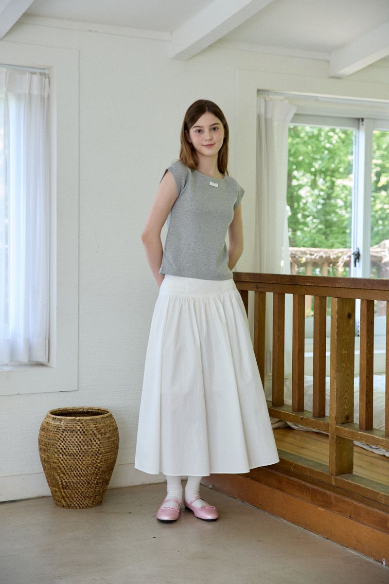 TIDY FLARE LONG SKIRT (2 COLORS)