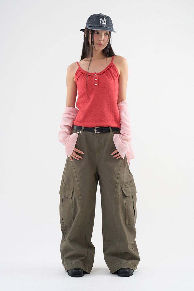 Balloon detail cargo pants