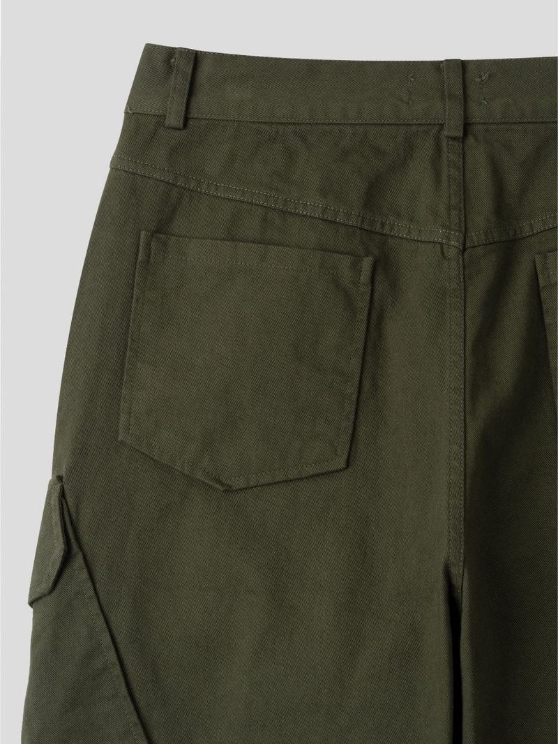 Washed Cargo Biker Pants