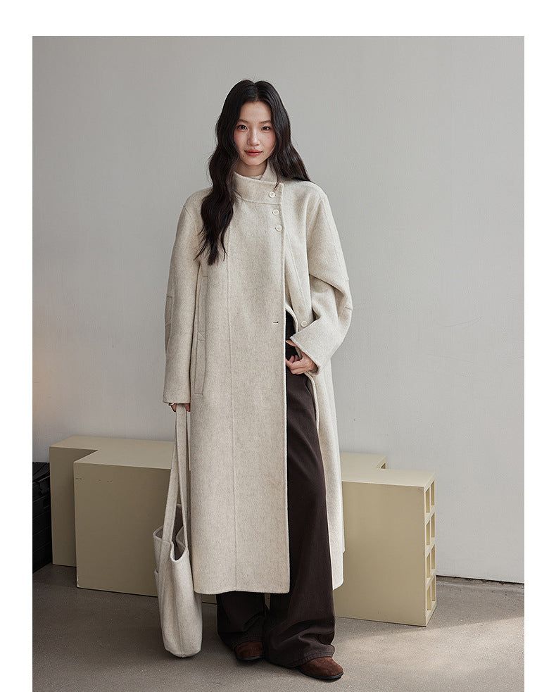 London Museum Double-face Wool Long Coat