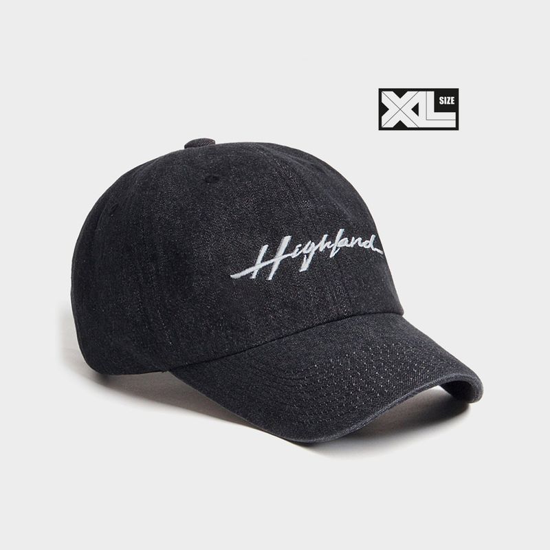 PLATEAU（プラトー）の「ビッグサイズ XL ハイランドデニムキャップ ブラック（帽子）」