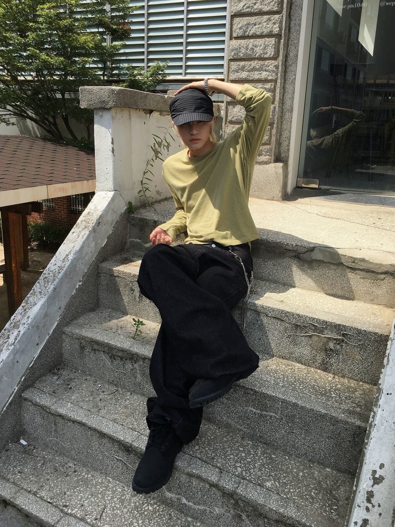 ステイン ノンフェードフレアデニムパンツ 2C