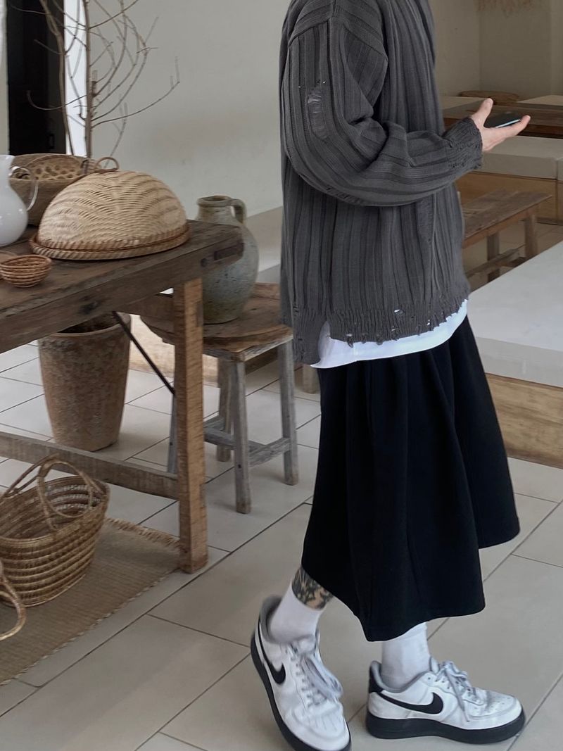 Wide Sweat Bermuda Pants 3C