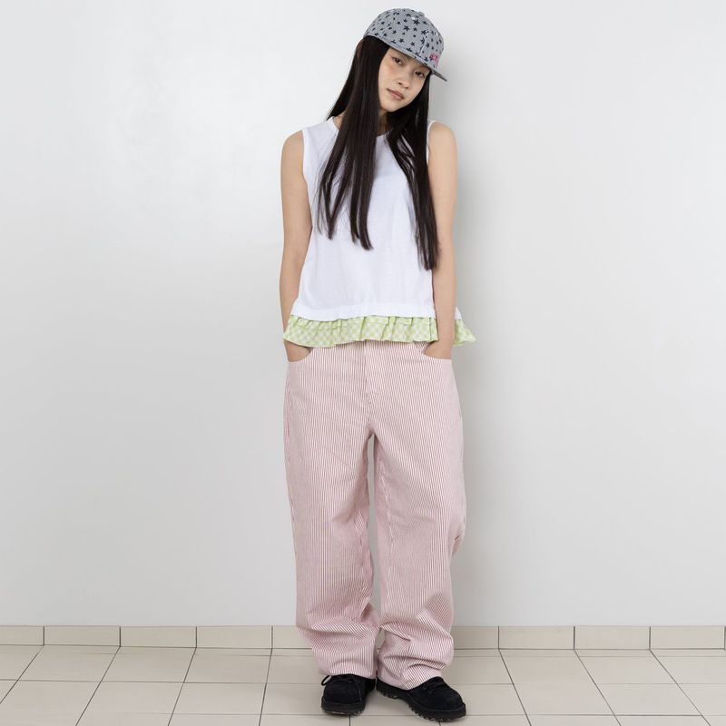 Twister Ruffle Sleeveless - White
