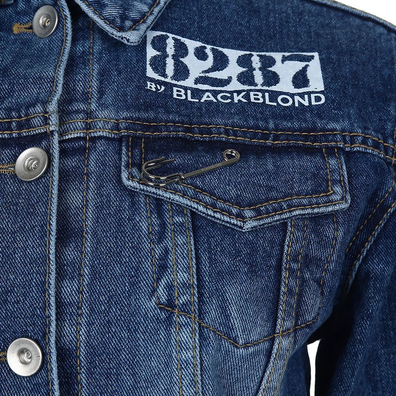 8287 Limitedition Crop Denim Jacket (Blue)