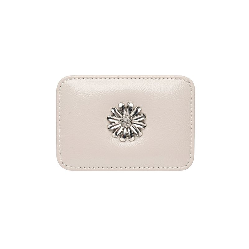 Daisy Slim Mini Transportation Card Wallet Warmgray