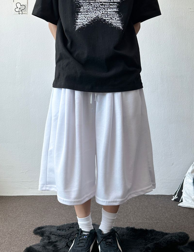 Ari Number Patch Bermuda Shorts 4color