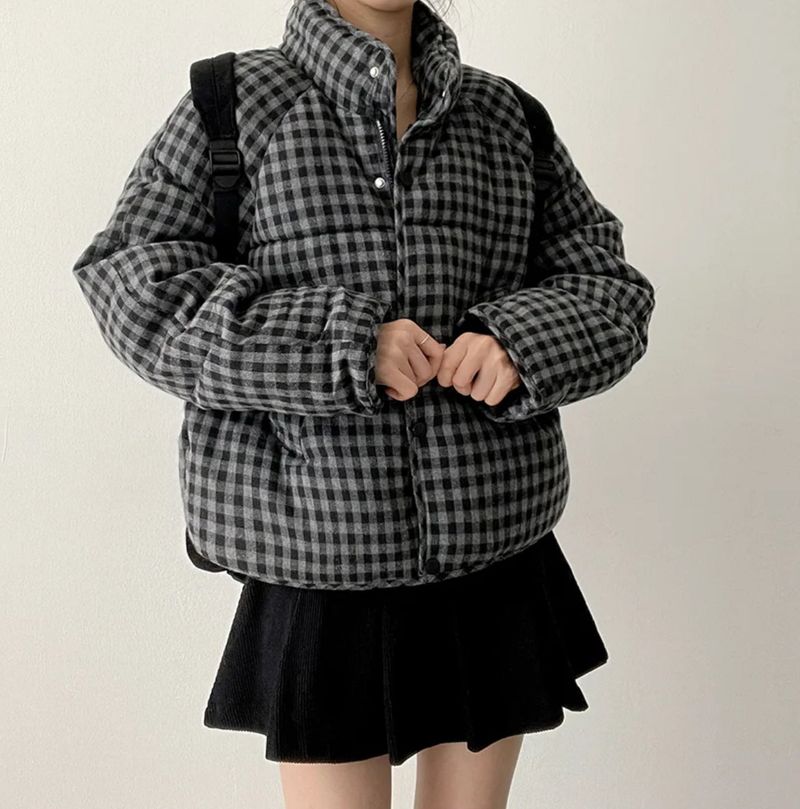 Youming Check Padded Jumper