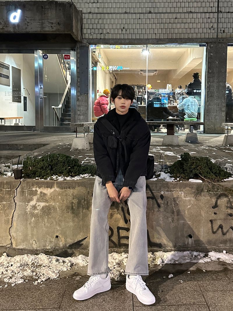LMN Oversized Fit Wool Denim Jacket (2 colors)