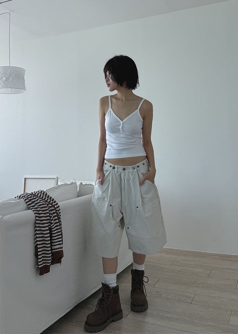 SNAP BERMUDA PANTS