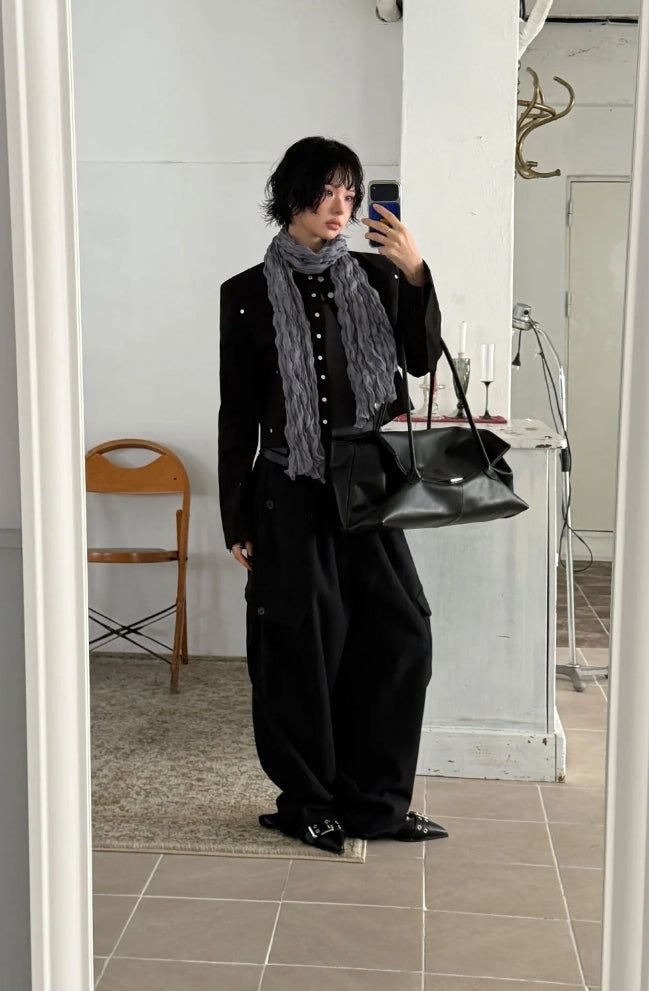 FLUID LEATHER BIG BAG