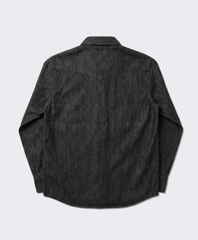 Standard Western Denim Shirt Black