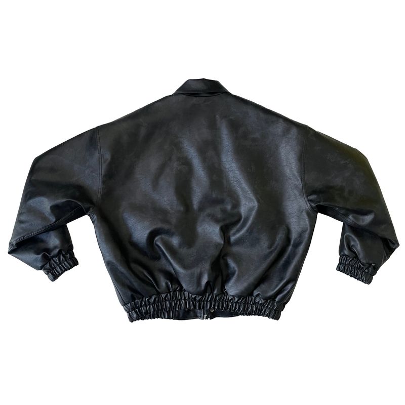 Hidden leather jumper