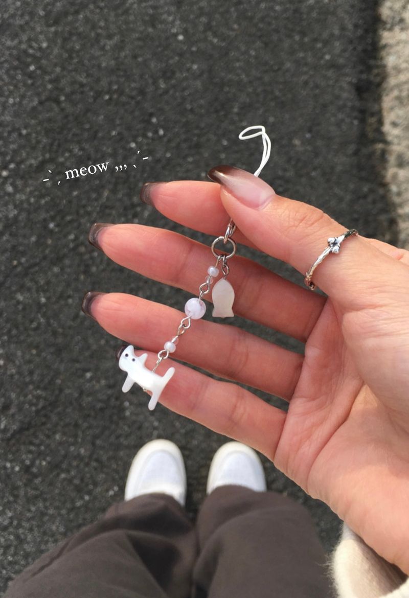 Meow keyring