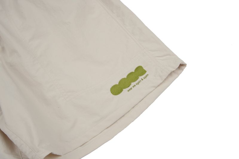 CCCC EMBROIDERED NYLON SHORTS(BEIGE)