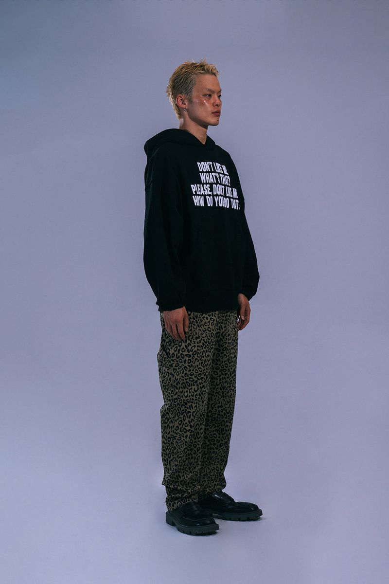 LETTERING HOODIE - BLACK