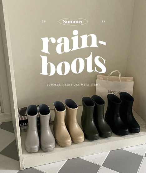 SHOPPERLAND(ショッパーランド)の「Short Rain Boots (4color)(Shoes)」