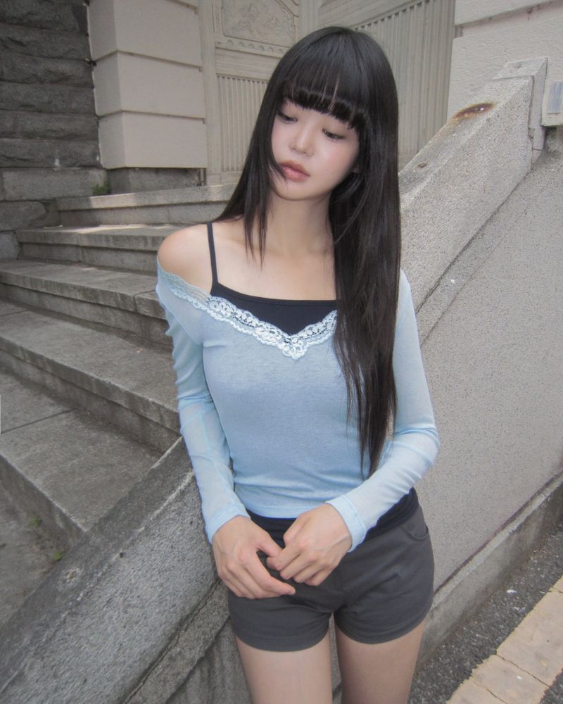 Skan Lace Long-Sleeve T-Shirt