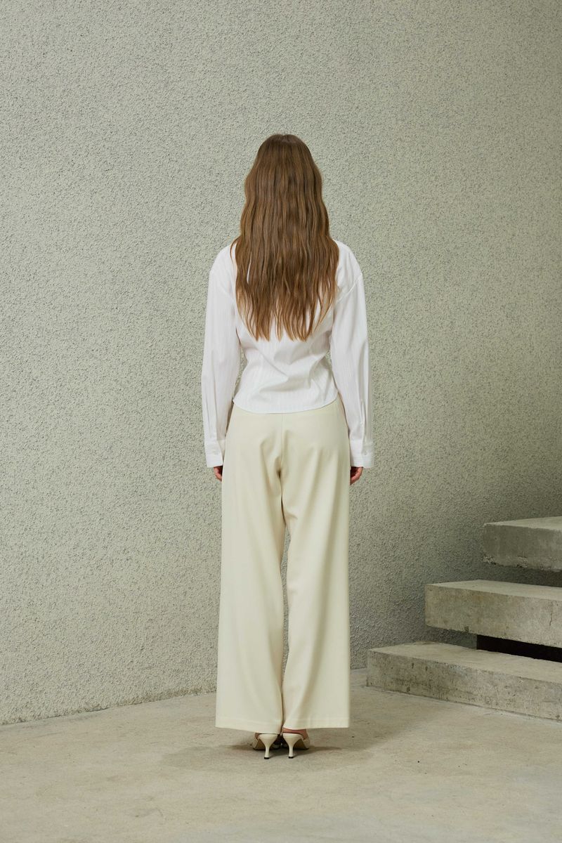 TOMO WIDE SLACKS / IVORY