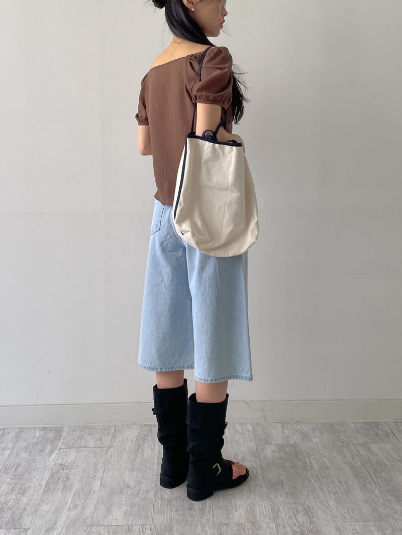 775 Bermuda Wide Denim Pants