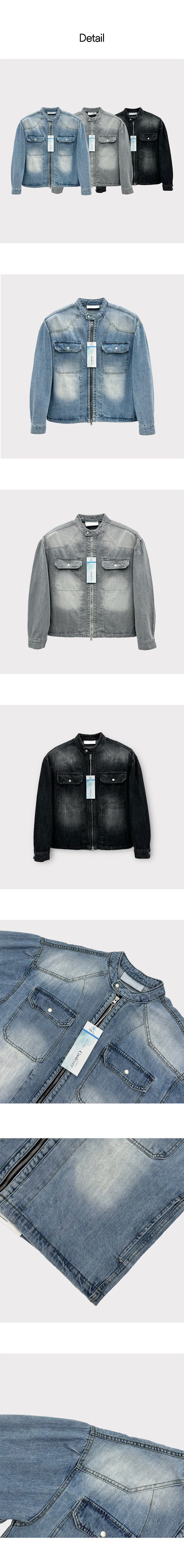 [S/S] Cool denim biker jacket (3color)