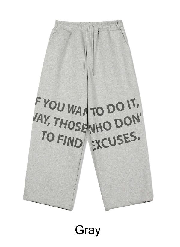 Freno Lettering Sweatpants